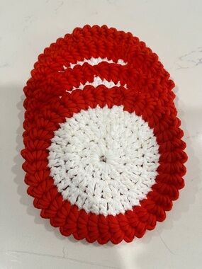 Handcrafted Coasters(4) cotton/nylon